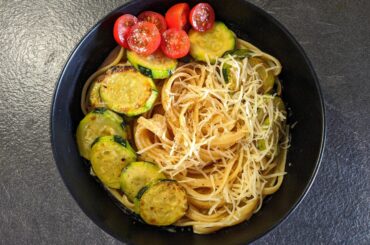 Pâtes crème et courgettes