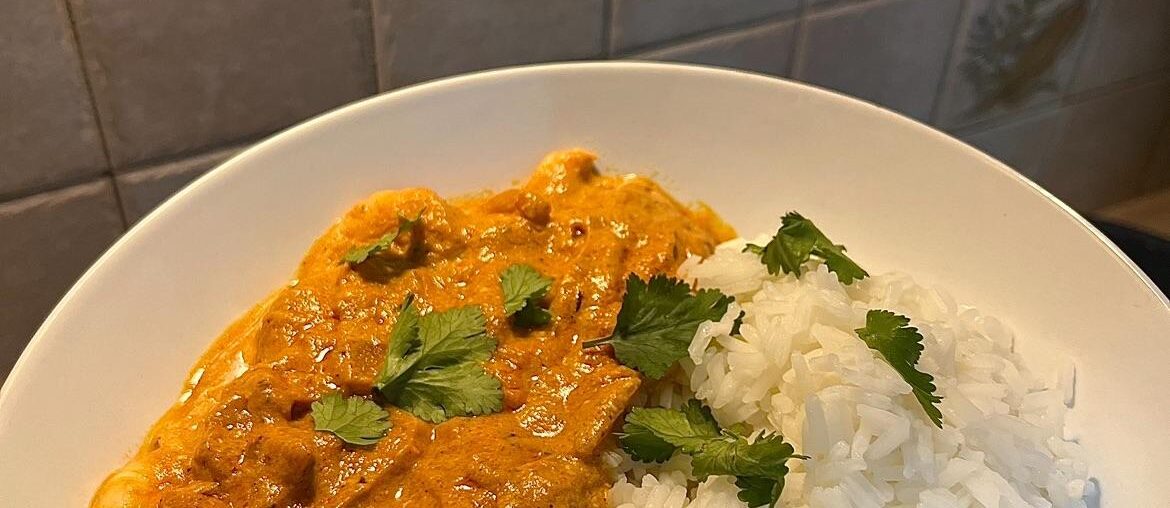 Curry de crevettes et riz, fait maison !
