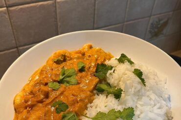 Curry de crevettes et riz, fait maison !