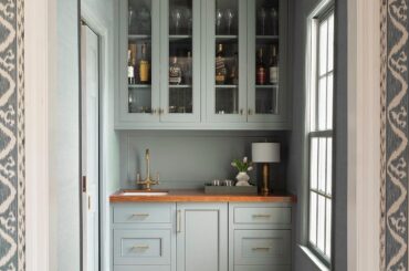 Tucked away home bar in a Memphis home, Tennessee [1440x1798]