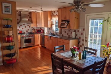 My kitchen when the sun is setting