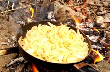 Soupe à l'oignon dans la nature - Gorges de la Carança - Pyrénées