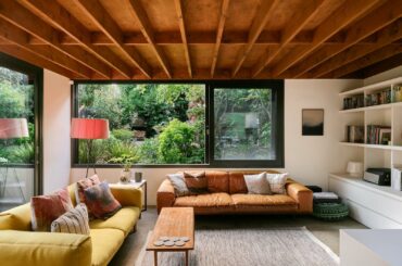 Lush garden views from a modern extension to a three-bedroom Victorian terrace, Brixton, Lambeth, south London, UK [1600x1067]