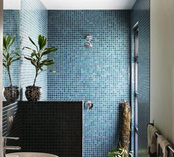 Lovely bathroom. Especially with the blue tiles. [564x752]