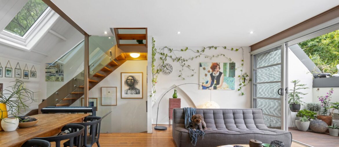 Open plan dining and living in renovated terrace [1620 x 1080] Sydney, Australia