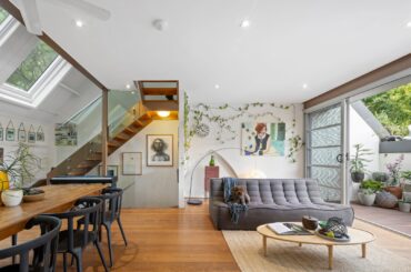 Open plan dining and living in renovated terrace [1620 x 1080] Sydney, Australia