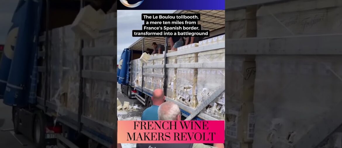 French wine makers REVOLT.  No competition for French wine. #shortvideo #france