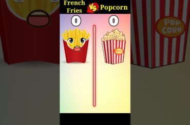 French Fries vs Popcorn | #shorts #viral #trending @MRINDIANHACKER @CrazyXYZ