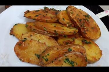 New style Butter Garlic Potato Snacks Recipe! Its So Delicious! Garlic Potato chips! French Fry Rcp