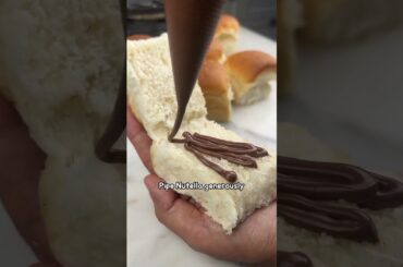 fluffy nutella French pav #shortsfeed #recipe #new #style #viralshorts