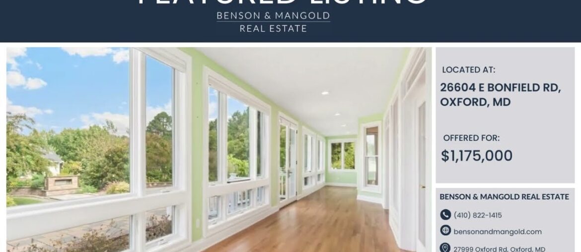 26604 E BONFIELD RD, OXFORD, MD 26604 E BONFIELD RD, OXFORD, MD