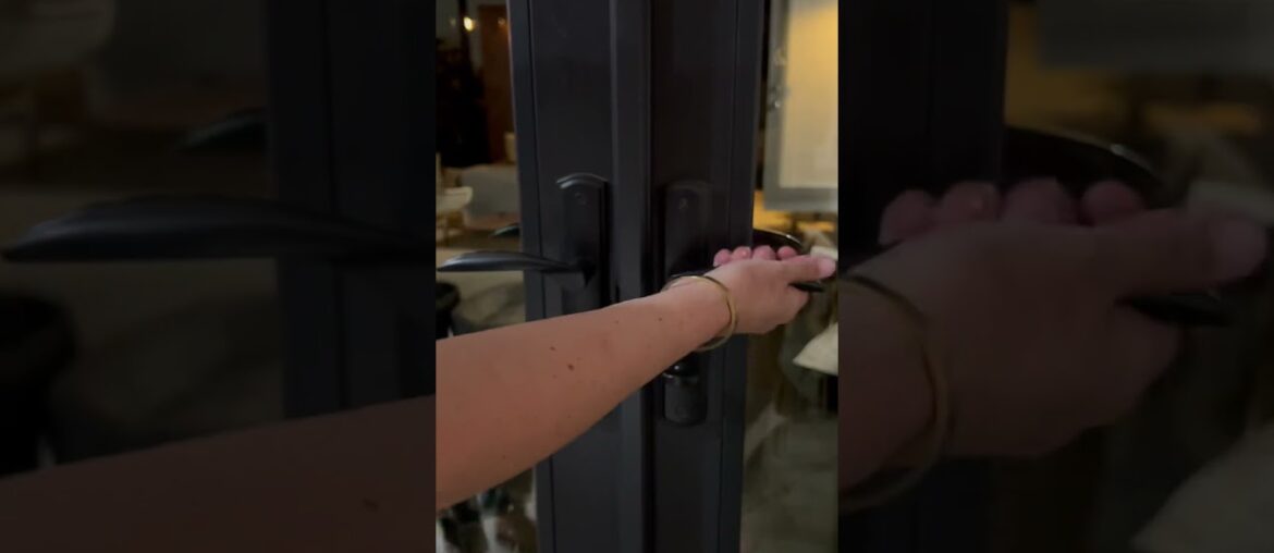 Locking French doors