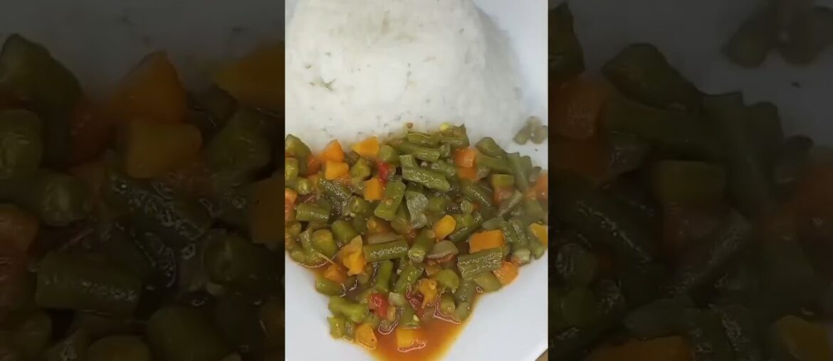 (Rice + French Beans) Girl Dinner #cooking #food #recipe