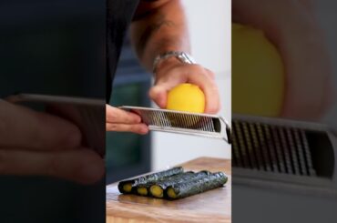 A leek & nori mosaic! Fine dining vegan recipes #shorts