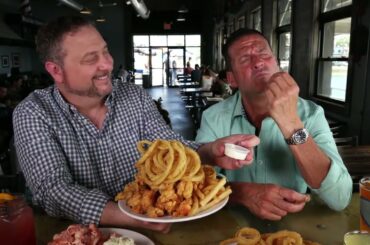 Massive Lobster Rolls from Belle Isle Seafood in Winthrop, MA