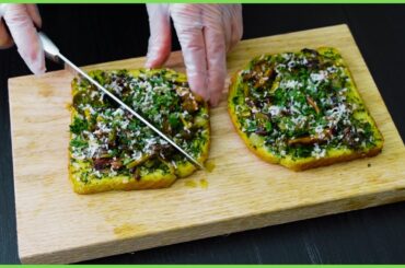 My grandfather taught me this way to prepare delicious chanterelle mushroom toast