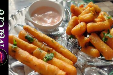 Crunchy Delight: Homemade Potato Stick Recipe & Garlic Cheese Sauce | Delicious | Potato Recipes...!