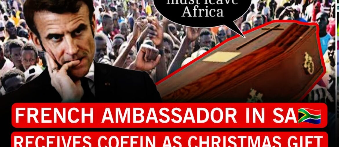 French ambassador RECEIVES a COFFIN from protestors as a Christmas gift | FRANCE MUST LEAVE AFRICA