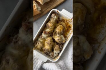 French onion meatballs recipe