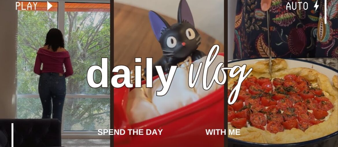 Cozy Morning Routine Vlog | Studio Ghibli Decor & Cooking a French Tart | Taylor Swift Movie Night