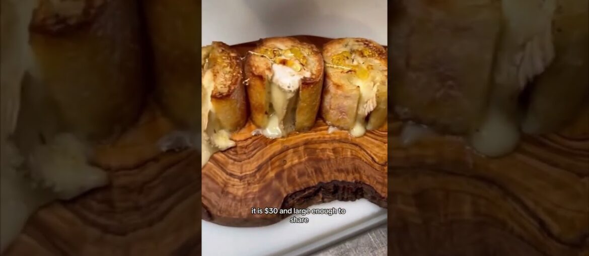 Girl Dinner Charcuterie Las Vegas Wally’s Resorts World Brie Stuffed French Bread honey truffles