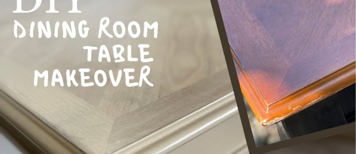 Dining Table Furniture Makeover Using @CountryChicPaint