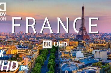 FRANCE 8K Video Ultra HD With Soft Piano Music - 60 FPS - 8K Nature Film