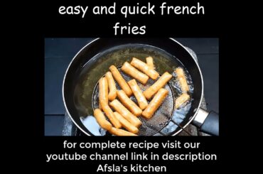 Crispy French fries | Homemade crispy fries | Restaurant style French fries #shorts