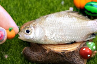 Cook Tasty Miniature Fried Crucian Carp | Best Of Cooking Mini Yummy Food By Miniature Yummy