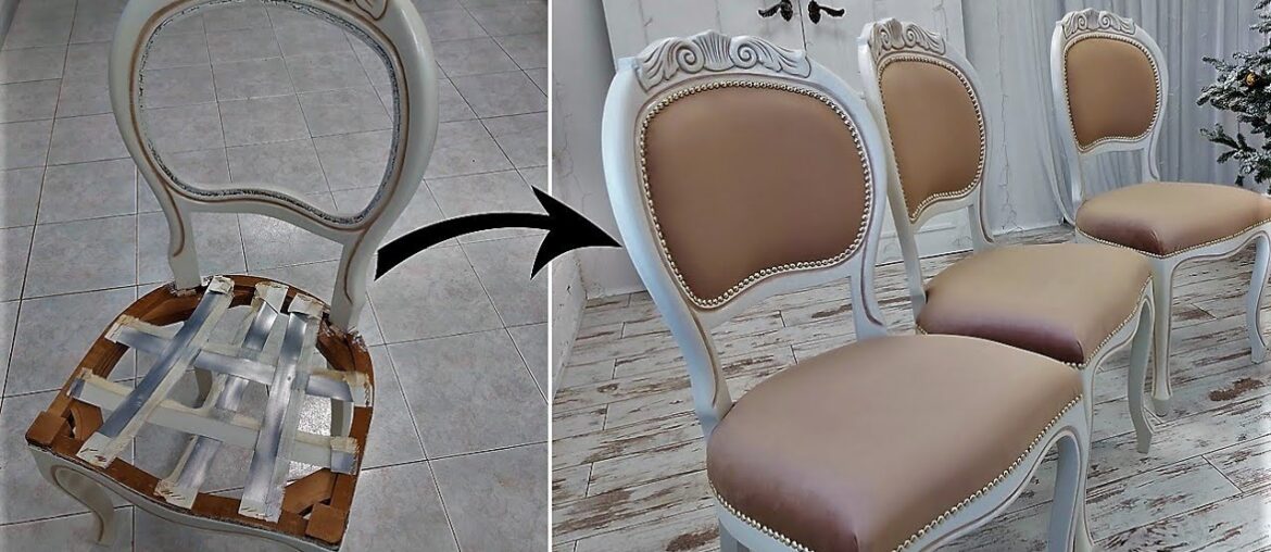 Reupholstering a dining chair