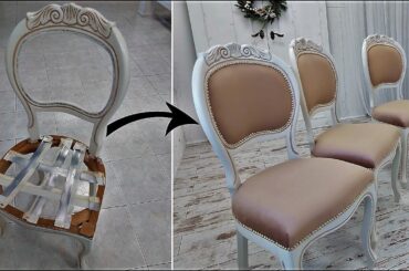 Reupholstering a dining chair