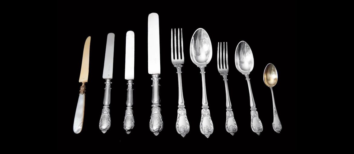 Odiot - 126pc. Antique 19th Century French 950 Sterling Silver Flatware Set + Storage Chest !