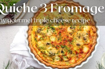 My Gourmet Triple Cheese Quiche Recipe