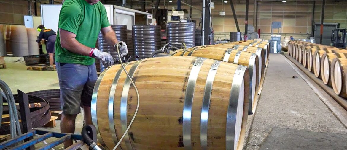 Inside French Factory Producing Massive Traditional Wine Barrels
