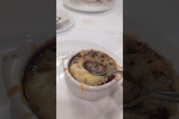 French onion soup at Lumiere's | Dining | Disney Cruise Line #disneycruise #dcl #disneymagicatsea