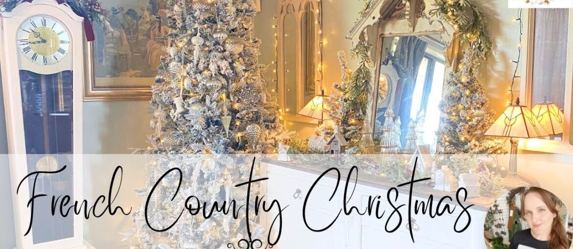 French Country Christmas Decorate With Me 2023 | How to Style a Christmas Tree | Dining Room Decor