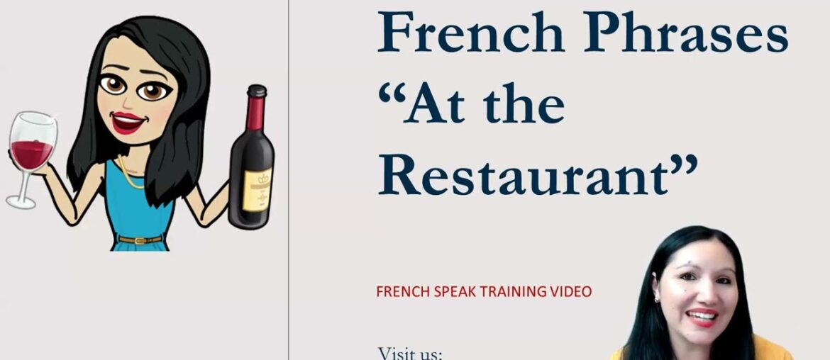 Essential French Phrases for Restaurants - Perfect for All Language Levels