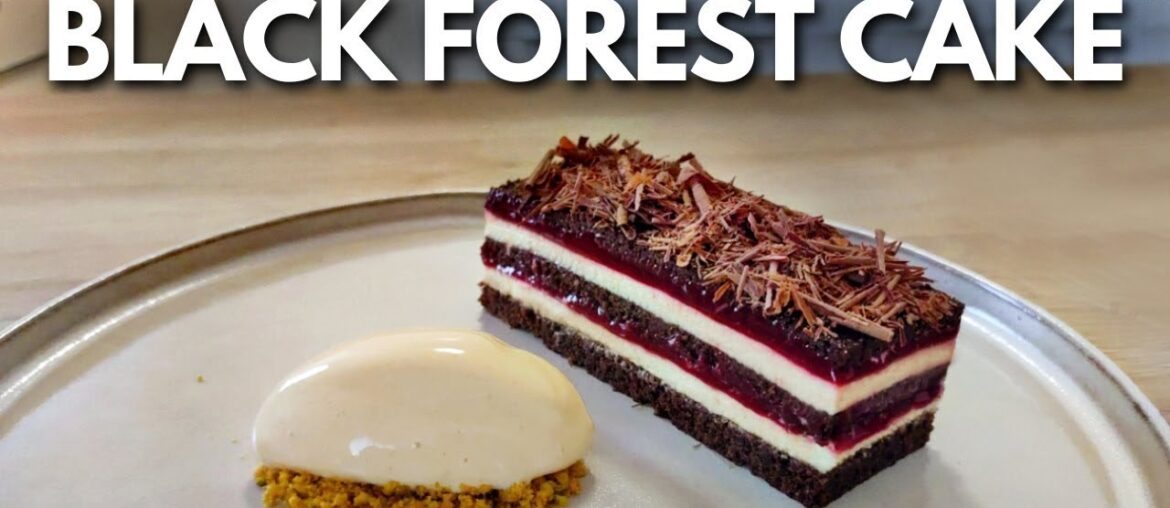Fine dining BLACK FOREST CAKE recipe | Michelin Star Dessert At Home Fine dining BLACK FOREST CAKE recipe | Michelin Star Dessert At Home