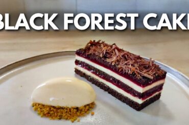 Fine dining BLACK FOREST CAKE recipe | Michelin Star Dessert At Home