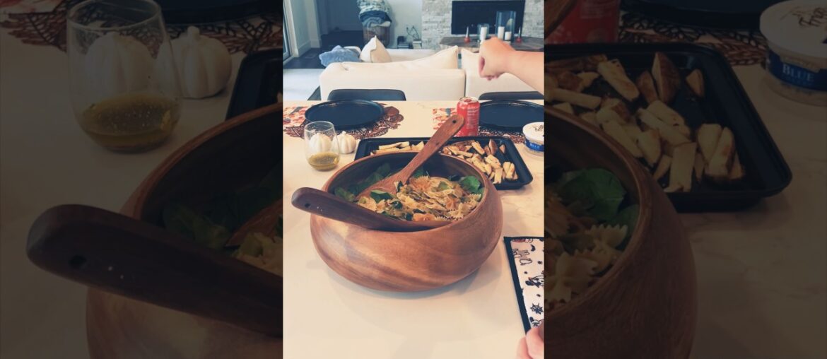 Using up everything in my fridge for easy French Fries and salad lunch #recipe #lunch #food #shorts