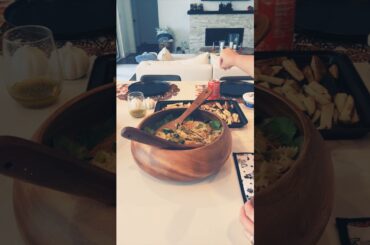 Using up everything in my fridge for easy French Fries and salad lunch #recipe #lunch #food #shorts