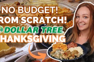 I Made a Thanksgiving Dinner from Scratch with Ingredients from Dollar Tree!