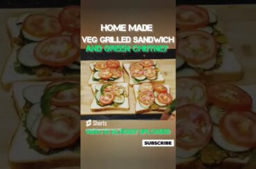Grill sandwich- Veg Grill Sandwich Recipe - Sandwich grill #shorts #viral #trending