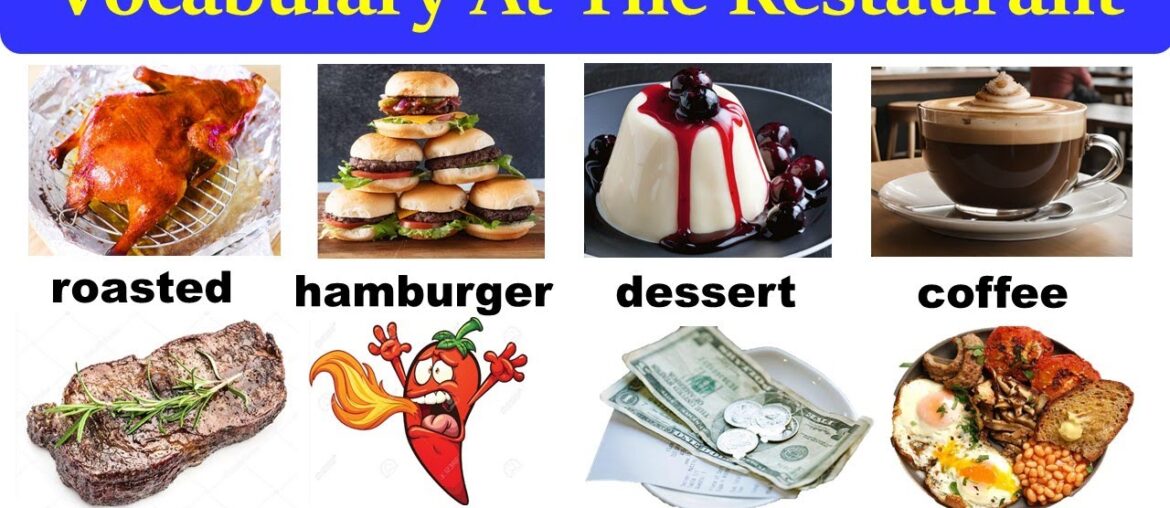115 Restaurant vocabulary | Learn English restaurant vocabulary | food vocabulary