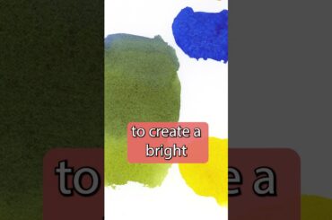Learn to Mix Your Own Greens in Watercolor [42 Recipes???] #shorts #mixinggreen #watercolor