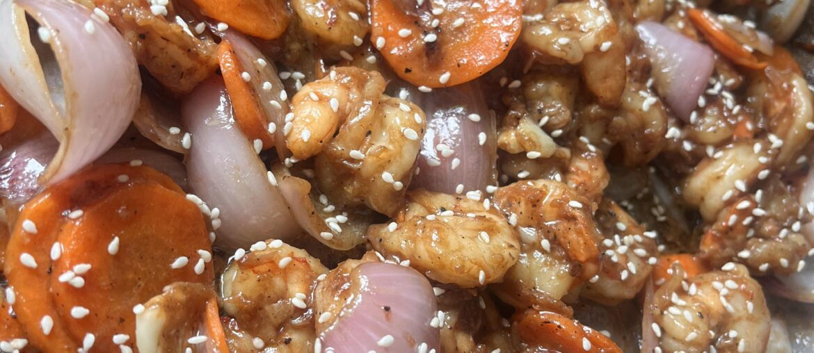 Sauté de crevettes !