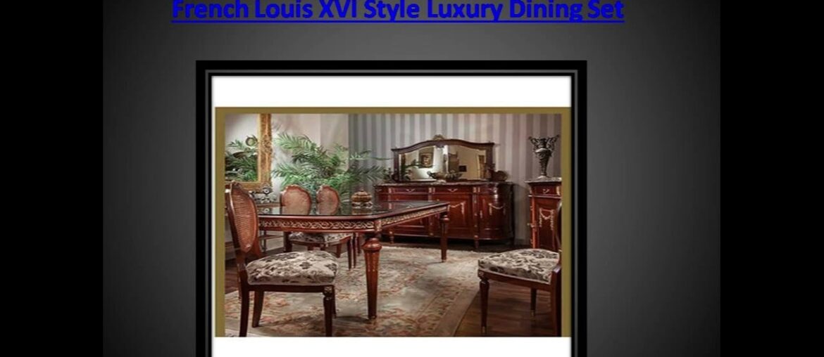Antique French Dining Table And Chairs Video