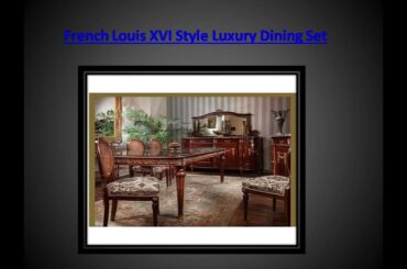 Antique French Dining Table And Chairs Video