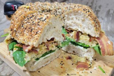 Simple Breakfast Everything Bagel Bundtwich