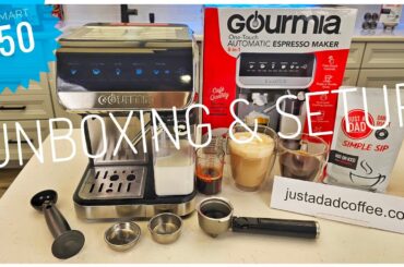 Unboxing & Setup Gourmia Automatic Espresso Machine at Walmart $50.  (How To Prime Pump)